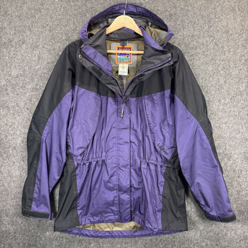 Vintage LL Bean Mountain Guide Goretex Jacket Womens Small Purple Ski Snowboard